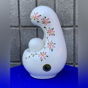 Vintage Antique Made in Brazil CAPODIMONTE Virgin Mary Baby Jesus Figurine